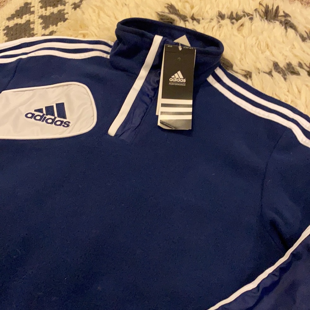 NWT Adidas 1/4 zip Fleece, XS